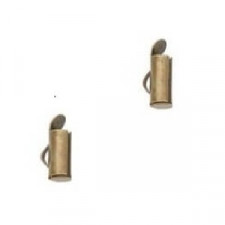 Slide end tubes 10mm - Antique bronze